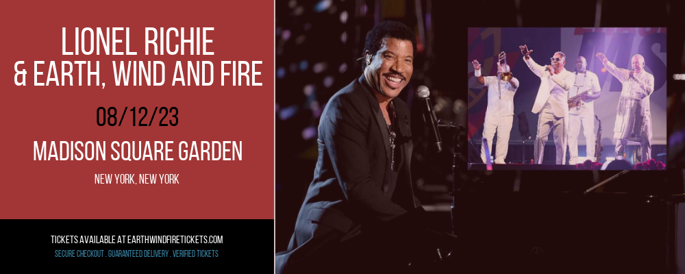 Lionel Richie & Earth, Wind and Fire at Earth, Wind and Fire Concert Tickets