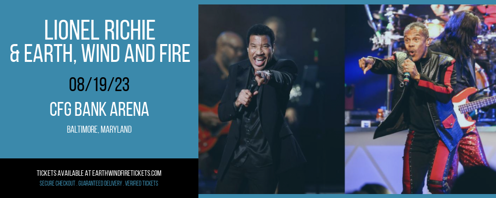 Lionel Richie & Earth, Wind and Fire at Earth, Wind and Fire Concert Tickets