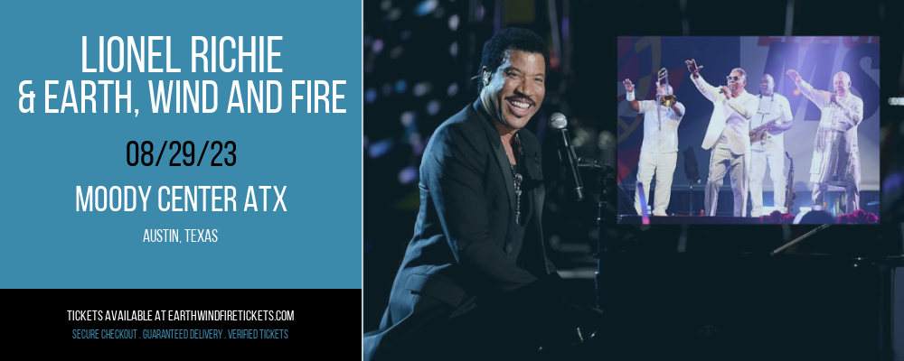 Lionel Richie & Earth, Wind and Fire at Earth, Wind and Fire Concert Tickets