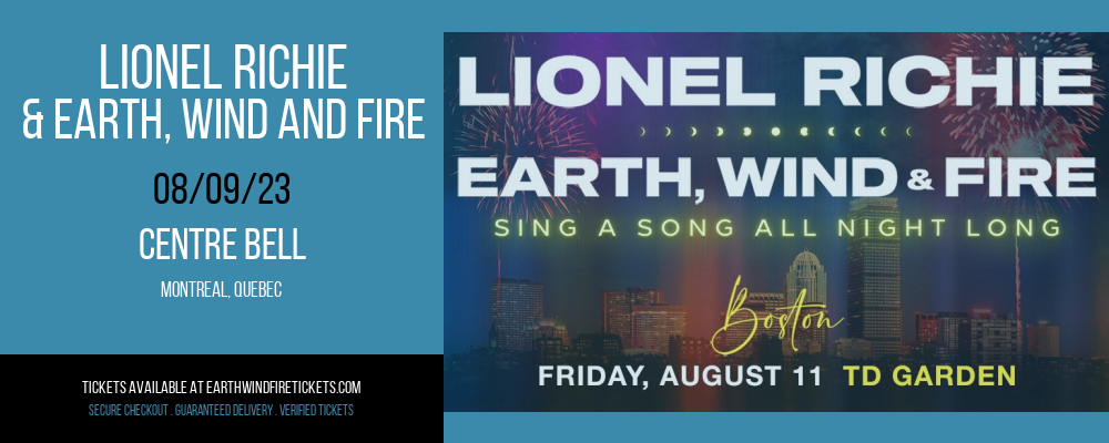 Lionel Richie & Earth, Wind and Fire at Earth, Wind and Fire Concert Tickets